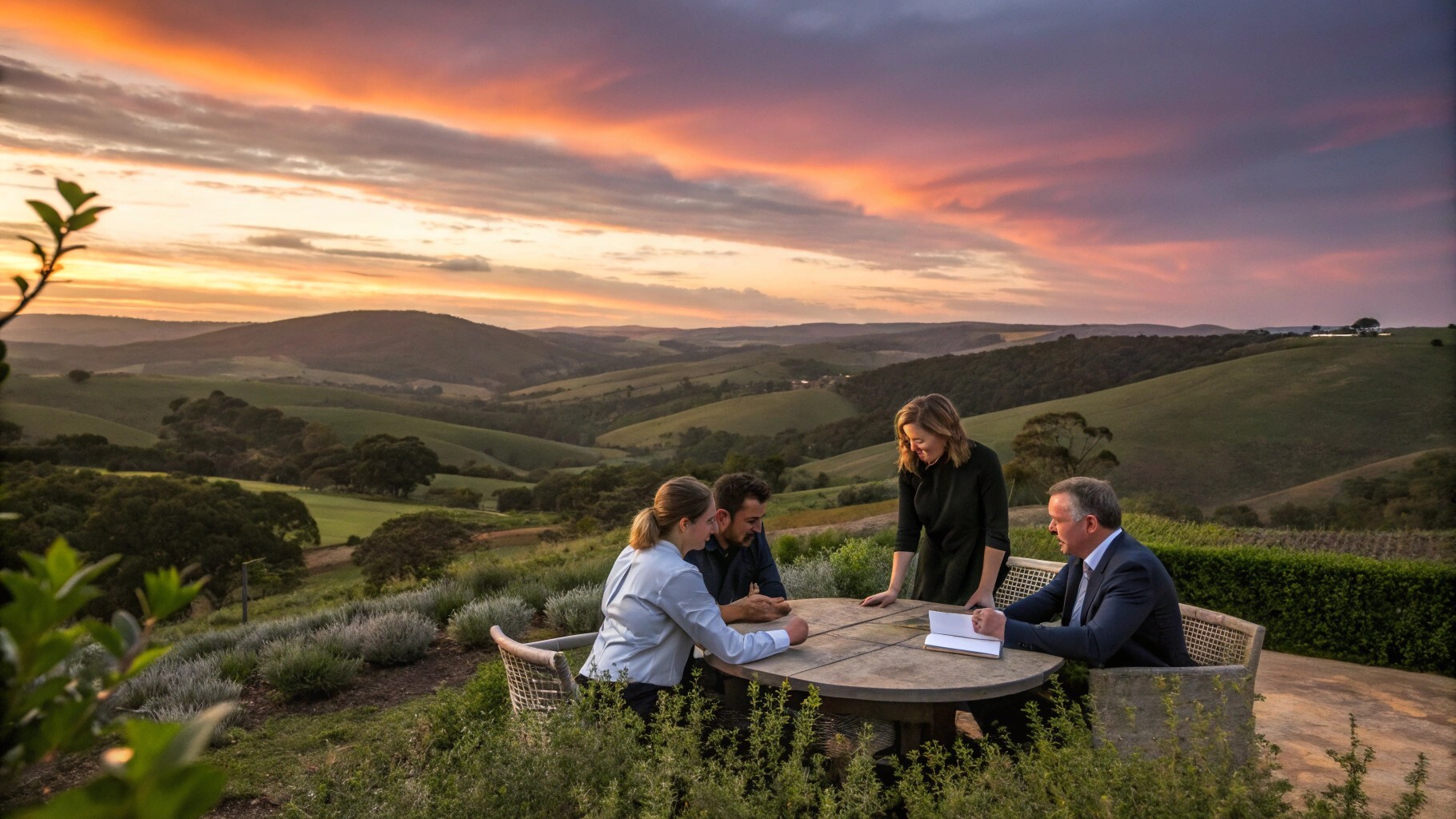 Family business leaders in Perth discussing succession strategies